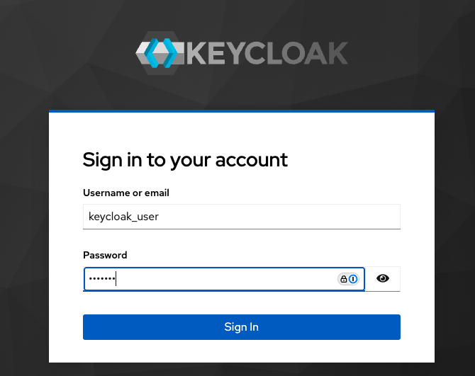 Keycloak Sign In Keycloak Sign In